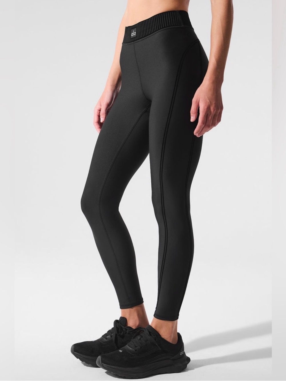 ALO Yoga Airlift High-Waist 7/8 Line Up Legging Yoga Gym Black